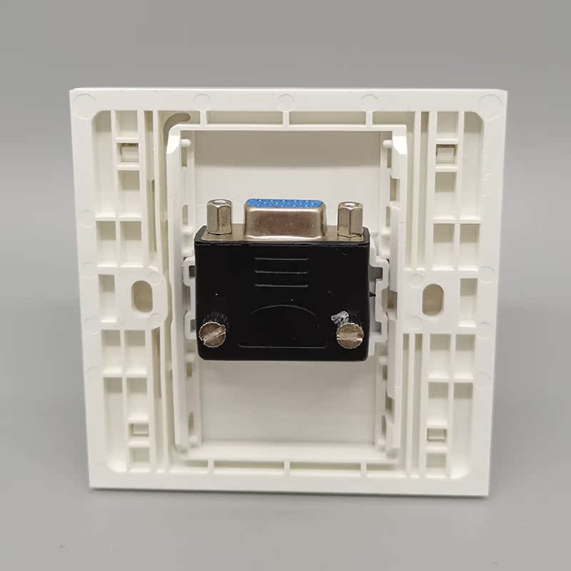 86型一位VGA对接面板VGA投影仪插座插座VGA90°对接VGA显示器插座 - 图1