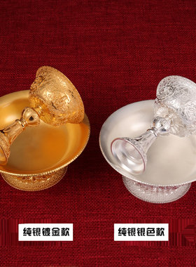 摆件掐丝客厅办公区护法杯纯银