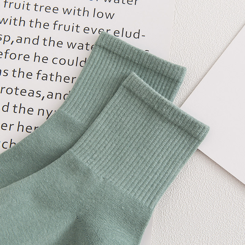 新品秋冬纯棉刺绣小花高腰中筒袜子 zedeye短袜/打底袜/丝袜/美腿袜