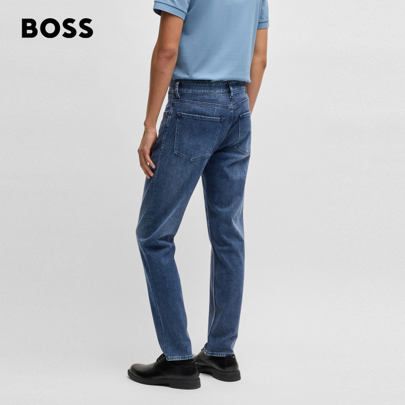 BOSS博斯 男士Maine 蓝色常规版型牛仔裤,淘宝优惠券,粉丝福利购,淘宝优惠卷