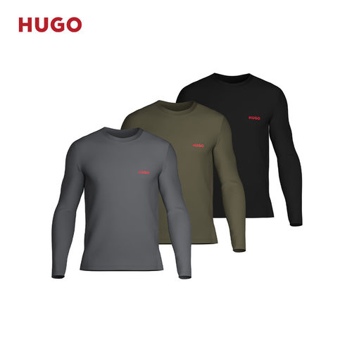 【100%棉】HUGO雨果 男士25年冬季新款家居服套装 - 图3