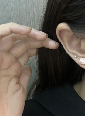 甜酷小猪树脂磁吸耳钉无耳洞耳夹