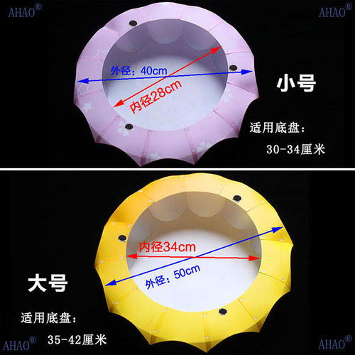 圆形老款吸顶灯PP磁铁灯罩吸铁灯罩外壳卧室灯罩儿童房间灯具配件 - 图1