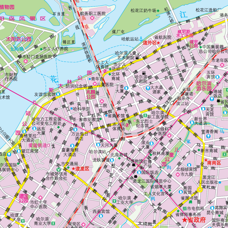 2024年正版中国分省系列地图集 黑龙江省地图册 标准地名交通地形省情介绍分县概况旅游简介 - 图1