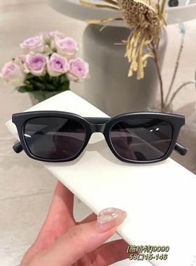 9090新网红盒仔同款Arket白色猫眼凹造型太阳镜眼镜女墨镜偏光潮