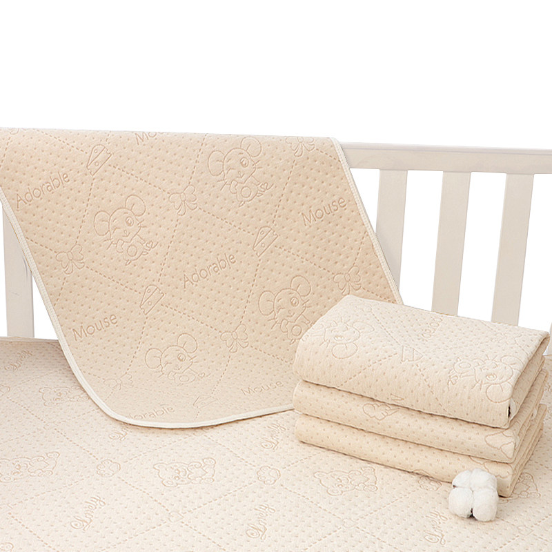 彩棉婴儿童隔尿垫大号防水可洗秋冬 叮叮乐隔尿床垫