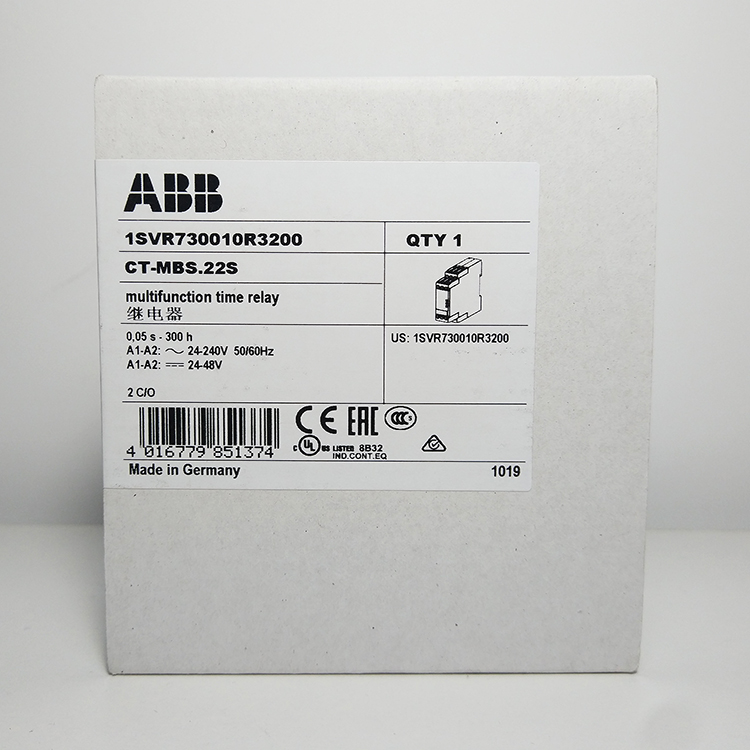 ABB PTC热敏电阻电机保护继电器CM-MSS.13S 1SVR730700R2100正品-图1