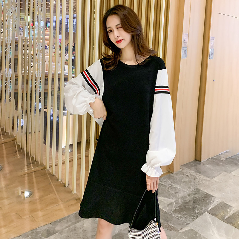 孕妇装春秋款上衣2020潮妈连衣裙 宝朵儿连衣裙