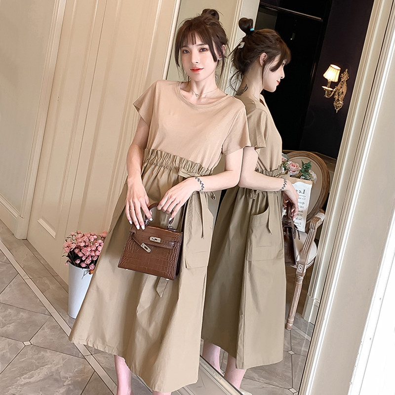 孕妈潮装洋气孕妇装夏天个性连衣裙 宝朵儿连衣裙