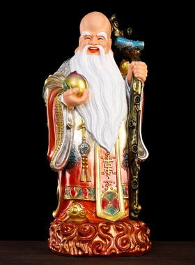 树脂南极仙翁神像供奉福禄寿三星