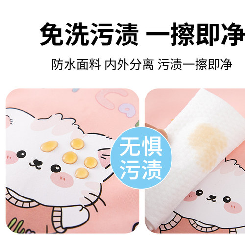儿童围裙画画衣服罩衣幼儿园美术魔术贴反穿衣男女孩宝宝吃饭围兜 - 图3