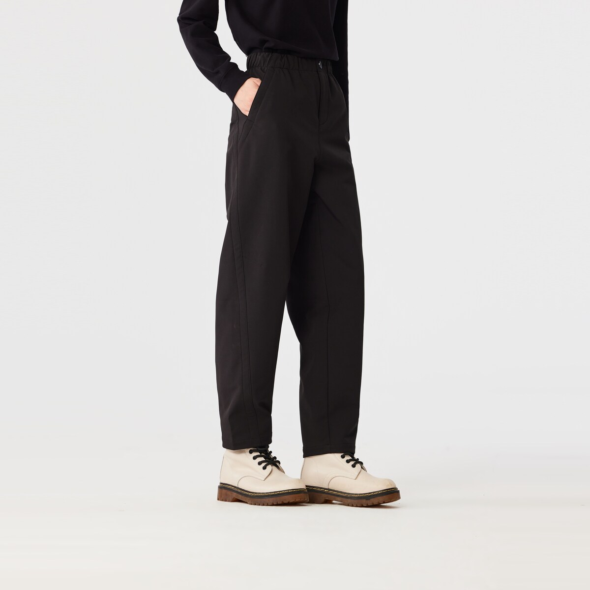 飞鸟和新酒商场同款女装新款宽松直筒裤慢跑休闲裤FR470142011