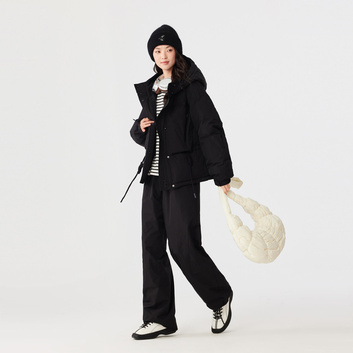 飞鸟和新酒商场同款女装新款三防短款休闲羽绒服女FZ470012019