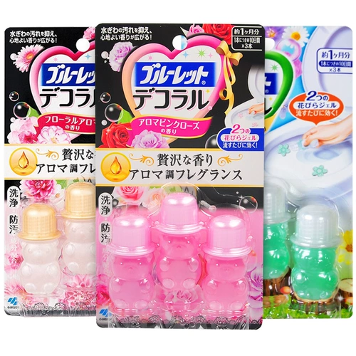 Японский туалет, гель, дезодорант в форме цветка, аромотерапия, с медвежатами