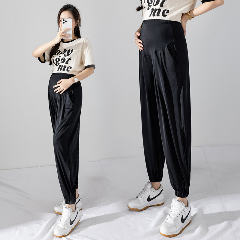  粉红仔仔孕妇灯笼裤