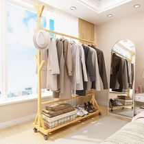 Clothes hanger floor indoor bedroom modern Easy clothes hat rack Home Tree fork floor type balcony drying hanging clothes hanger
