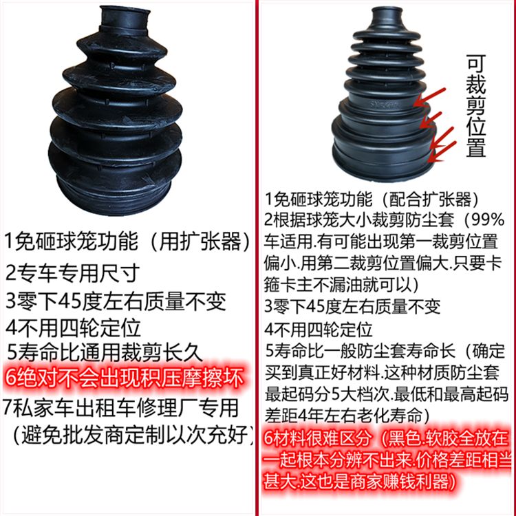 汽车免拆半轴球笼防尘套传动轴更换防尘罩万能修理包囚笼专用工具 - 图1