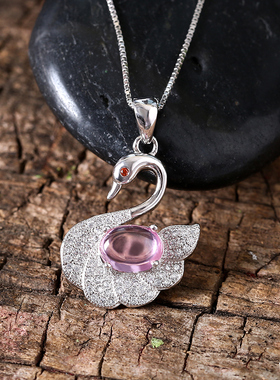 s925纯银石榴石锁骨链女高级感