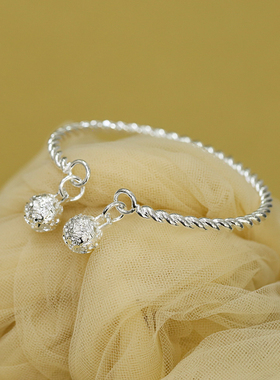 民族风女式纯银一步一想一响