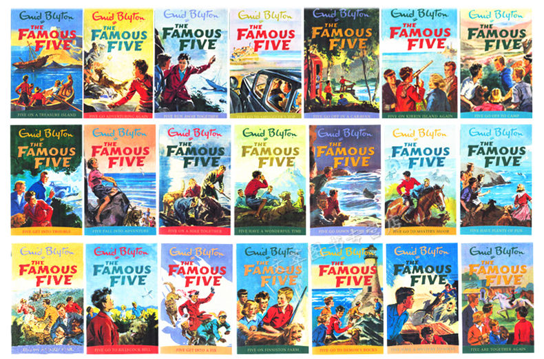 五个小伙伴历险记21册全套 英文原版 The Famous Five 伊妮德布莱顿 Enid Blyton 儿童英语桥梁章节冒险侦探小说 中小学课外阅读