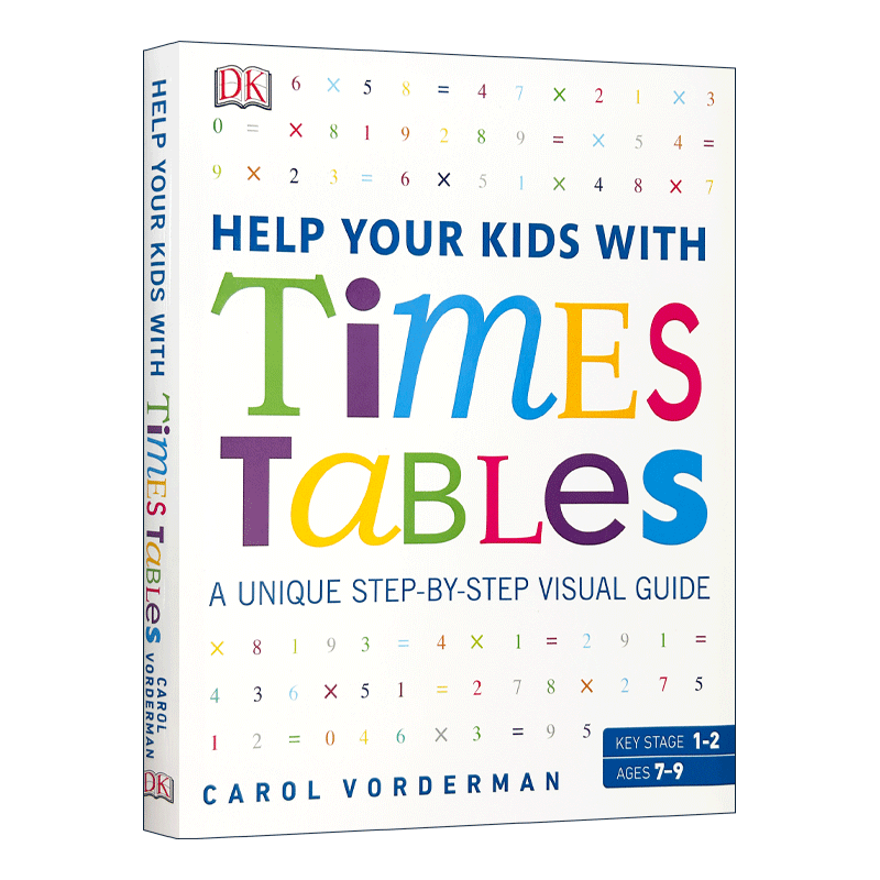 帮助你的孩子学习乘法 英文原版 DK Help Your Kids With Times Tables 数学科学英语 家庭儿童教辅书籍 英文版进口原版工具书