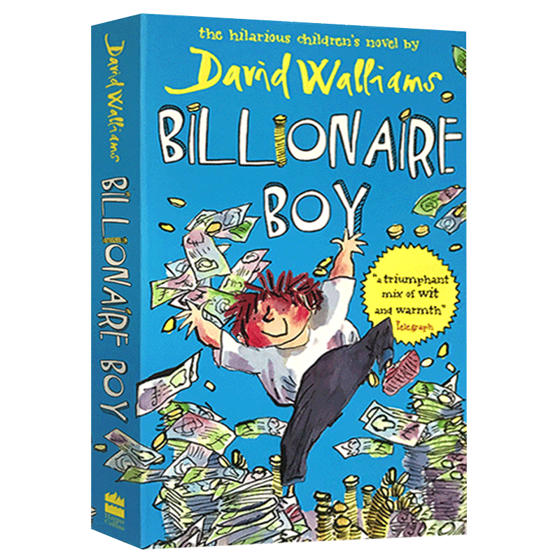 正版钱堆里的男孩英文原版 Billionaire Boy大卫少年幽默小说系列罗尔德达尔继承人David Walliams英文版进口英语书籍-图0