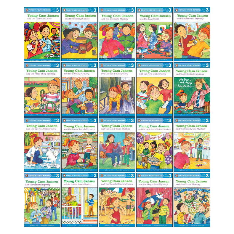 英文原版 Young Cam Jansen Penguin Young Readers, Level 3 小小女侦探简森系列20册 企鹅青少分级阅读3级 英文版 进口原版书籍