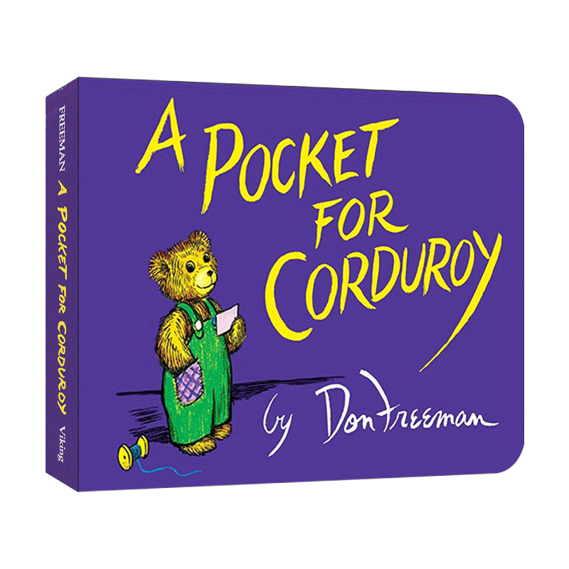 纸板书 英文原版 A Pocket for Corduroy 儿童启蒙早教图画故事绘本 名家Don Freeman 英文版 进口英语原版书籍 - 图0