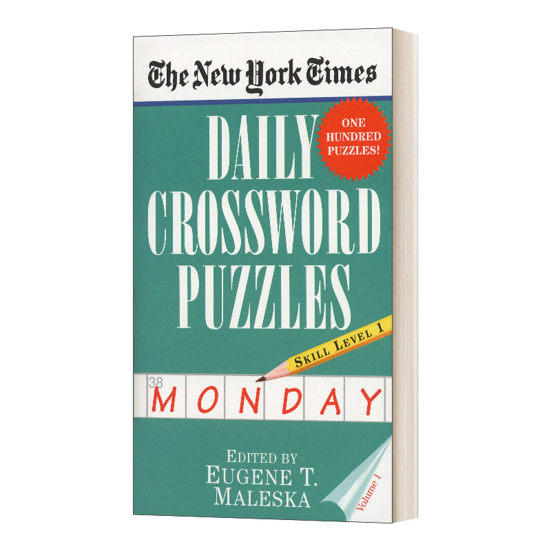 英文原版 The New York Times Daily Crossword Puzzles Monday Volume I 纽约时报每日填字游戏 星期一 第一卷 英文版 进口英语书 - 图0