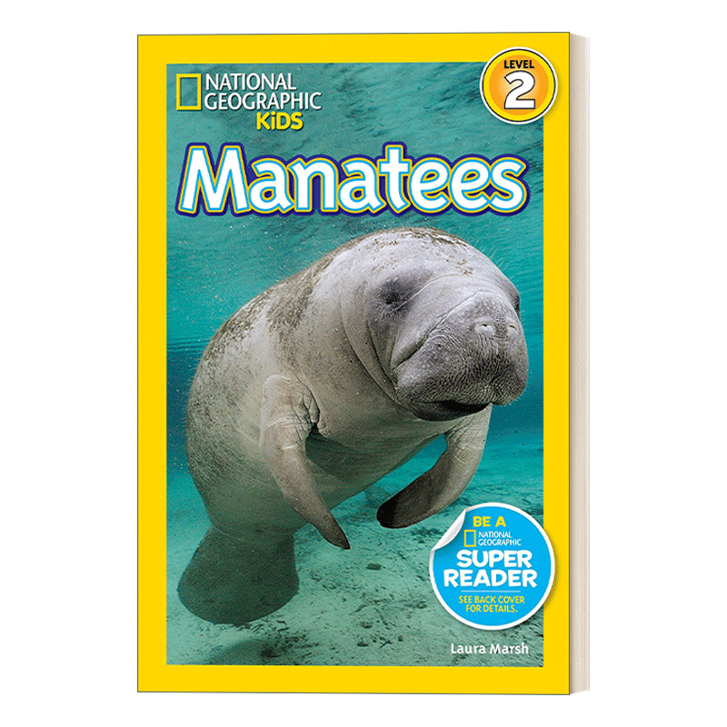 英文原版 National Geographic Kids Readers L2: Manatees 国家地理儿童分级读物第2级 海牛 英文版 进口英语原版书籍 - 图0