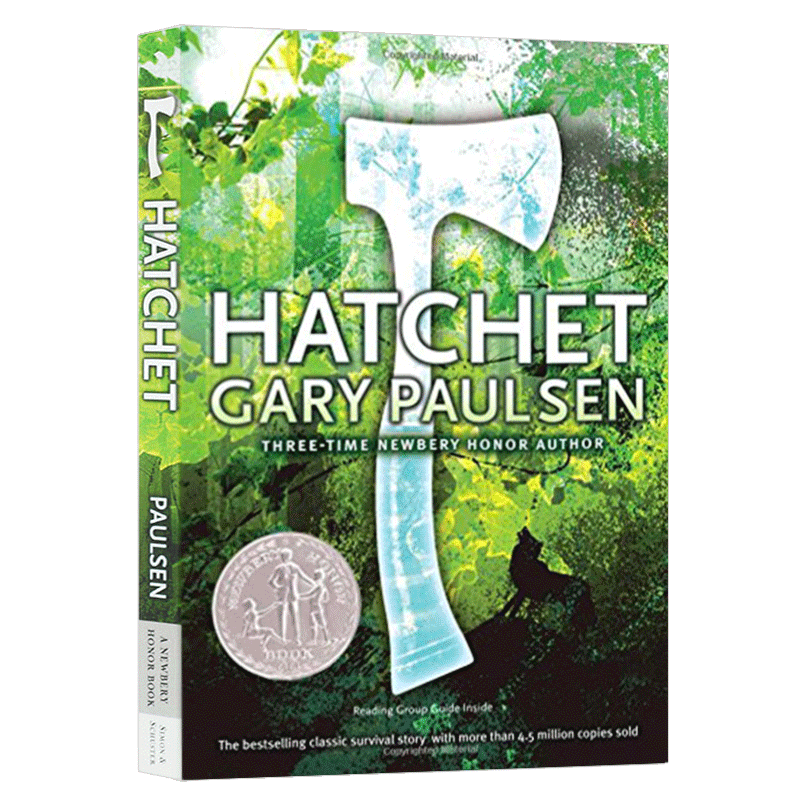 Hatchet手斧男孩 英文原版 短斧英文版 一个小男孩和一把手斧的荒野生存 纽伯瑞奖 儿童文学故事励志小说搭数星星别有洞天夏洛的网 - 图1