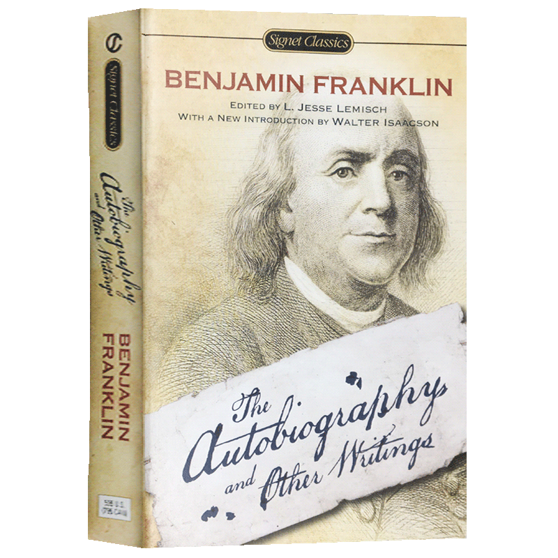 富兰克林自传及作品集 英文原版名人传记 The Autobiography and Other Writings  美国独立宣言起草人 英文版进口书籍正版 - 图3