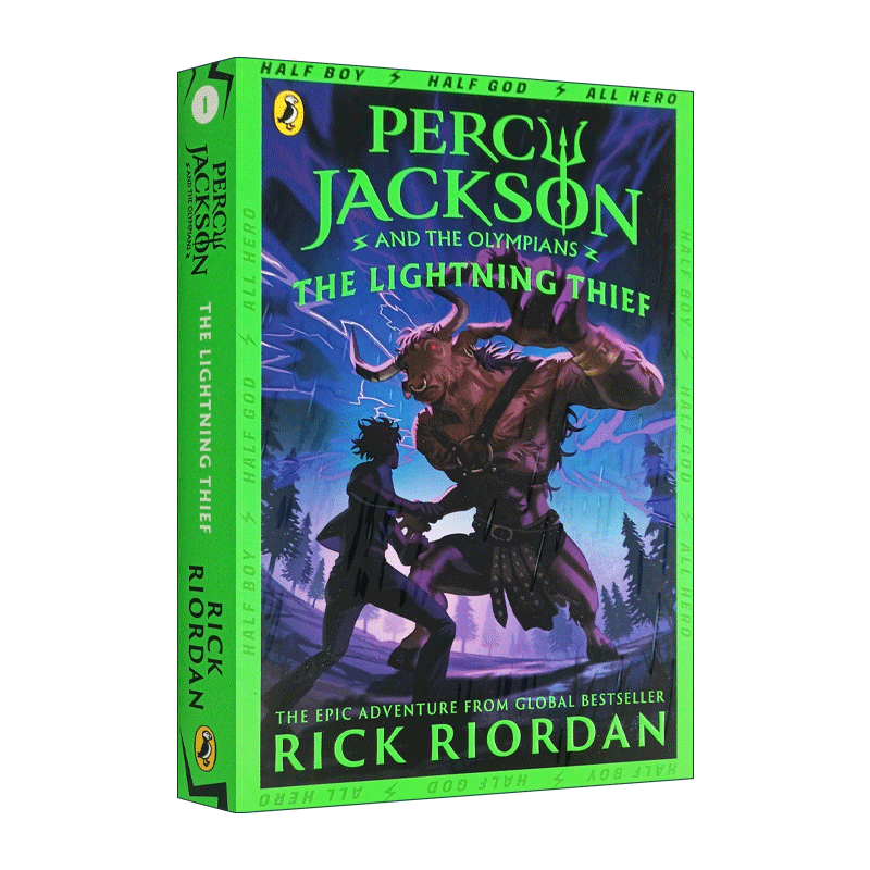 波西杰克逊全套 英文原版小说 Percy Jackson and the Lightning Thief Book 1波西杰克逊与神火之盗 英文版 青少年科幻小说 - 图3