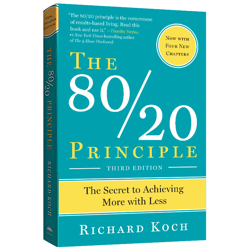 二八法则 英文原版管理书籍 The 80/20 Principle 理查德科克 Richard Koch 英文版 正版进口书搭成为一个经理原子习惯自控力 - 图0