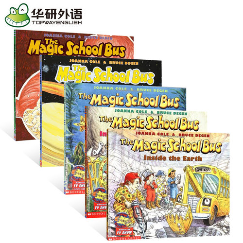 华研原版 神奇校车系列5册 英文原版绘本 The Magic School Bus 神奇校巴 英文版儿童科普图画书 正版进口科普读物 - 图0