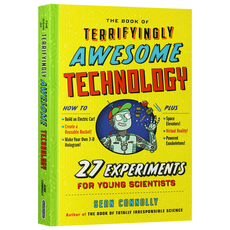 惊叹的技术 27个年轻科学家的实验 英文原版 The Book of Terrifyingly Awesome Technology 英文版进口原版英语书籍