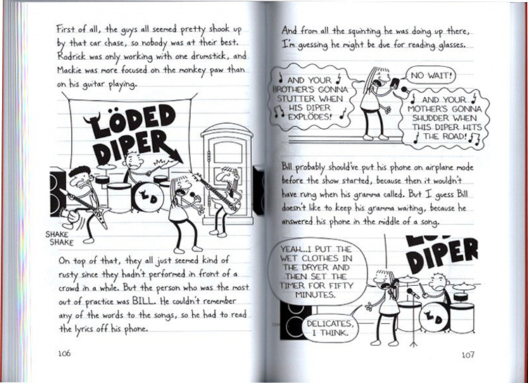 英文原版 Diary of a Wimpy Kid Diper Overlode 小屁孩日记17 精装 儿童课外英语读物 章节书 搞笑漫画畅销书 英文版 进口英语书 - 图2