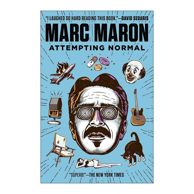 英文原版 Attempting Normal 尝试正常 脱口秀演员Marc Maron马克·马龙自传 英文版 进口英语原版书籍