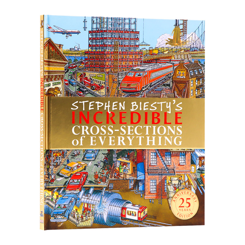 DK不可思议的大剖面万物英文原版 Stephen Biesty's Incredible Cross-Sections of Everything 25周年版精装英文版英语书籍-图0