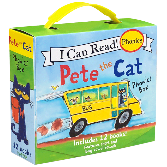 Pete the Cat Phonics Series 12 volumes boxed