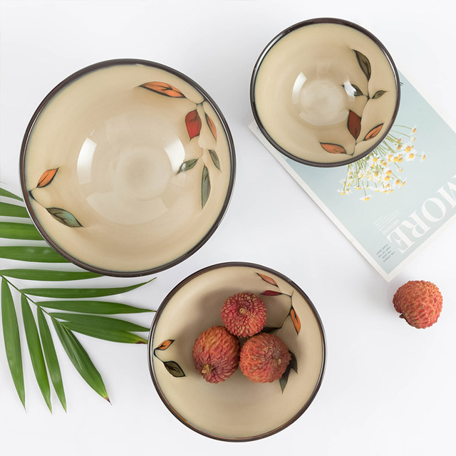 Yuquan Colorful Leaf Bowl European-style household simple and creative
