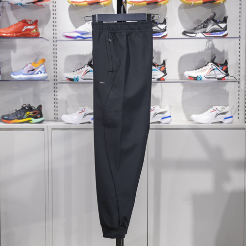 中国李宁女子2025冬季健身系列防泼水加绒保暖束脚运动裤AYKT652 - 图1