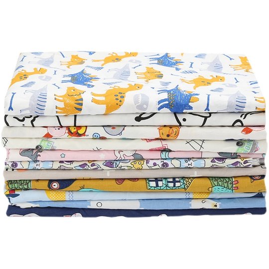 纯棉卡通印花布料全棉手工 DIY娃衣宝宝服装儿童床单被套棉布面料