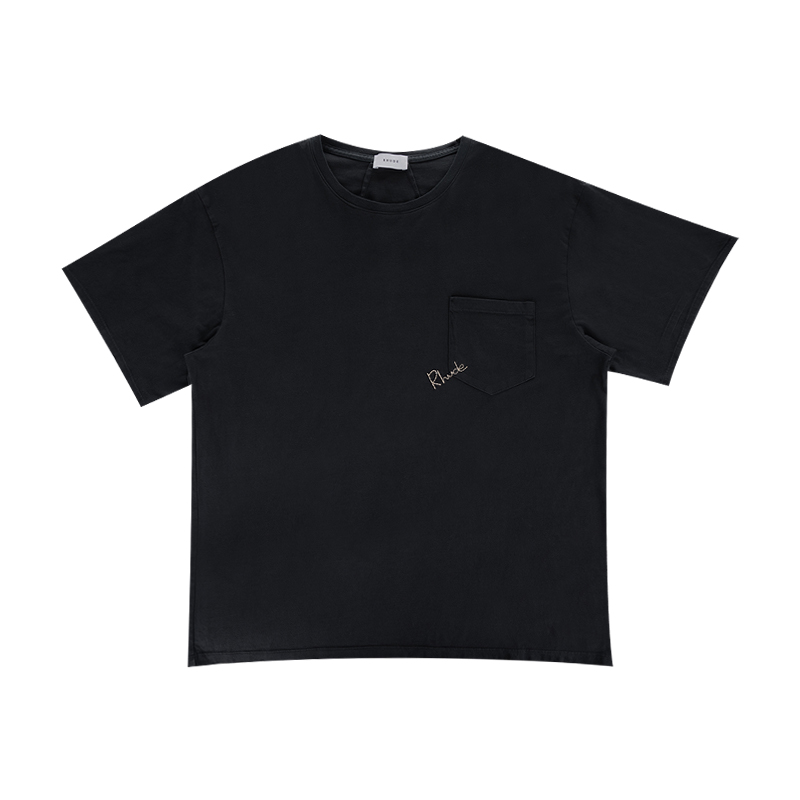 rhude胸前小Logo刺绣短袖T恤男士春季 - 图3