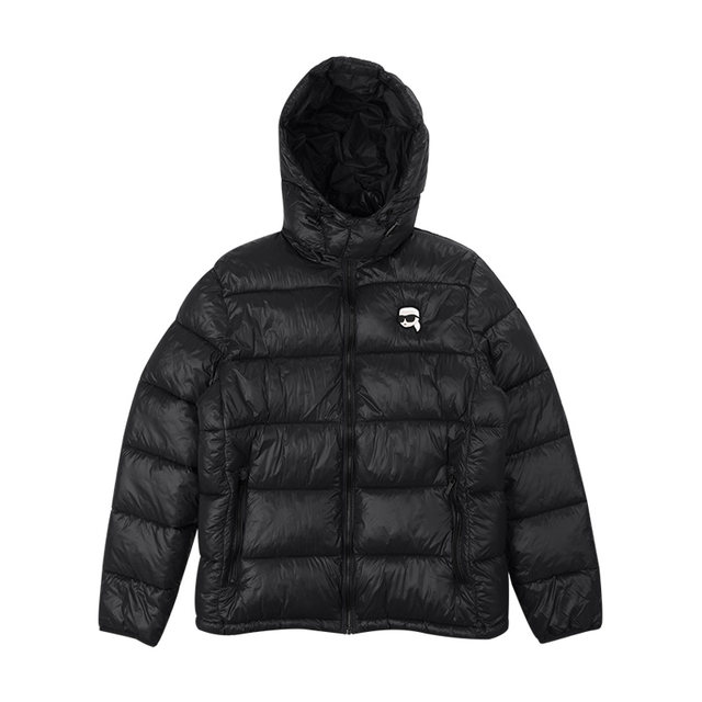 KarlLagerfeld men's hooded cotton coat