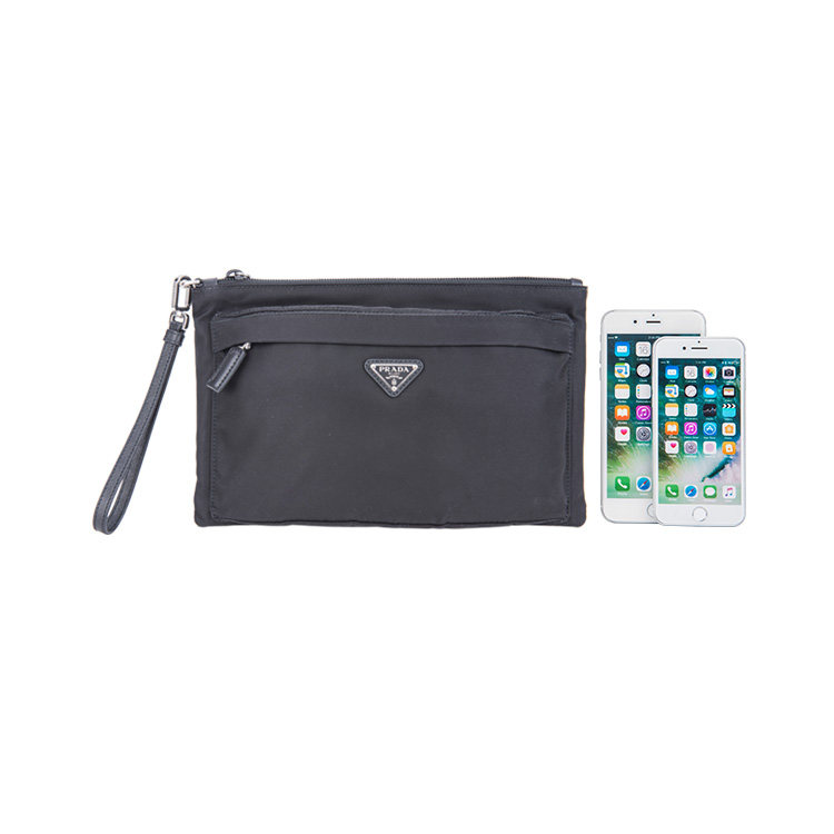 prada /普拉达男士经典休闲手挽包 黛慕名品海外男士包袋