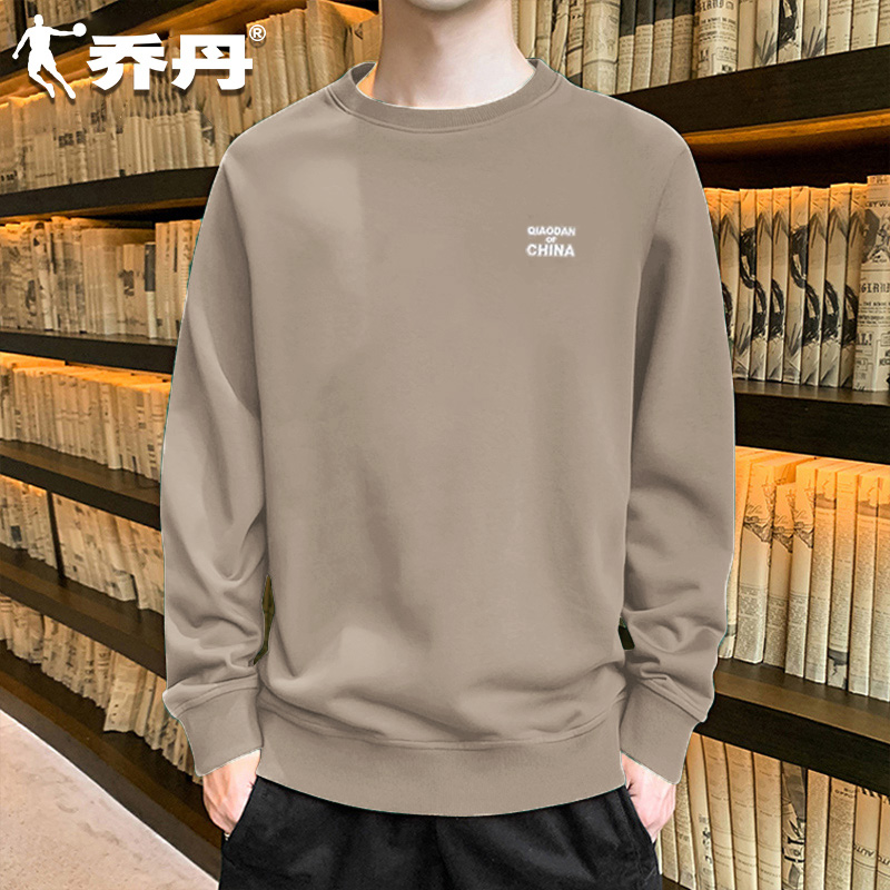 乔丹卫衣男长袖2024秋季新款宽松百搭圆领套头衫官方正品休闲上衣
