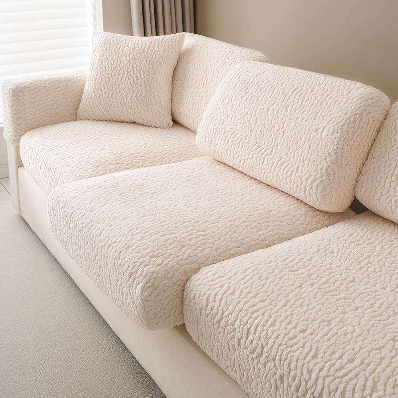 舒棉绒冬季弹力沙发笠套全包万能沙发套罩防猫抓防滑沙发笠保护垫,淘宝优惠券,粉丝福利购,淘宝优惠卷