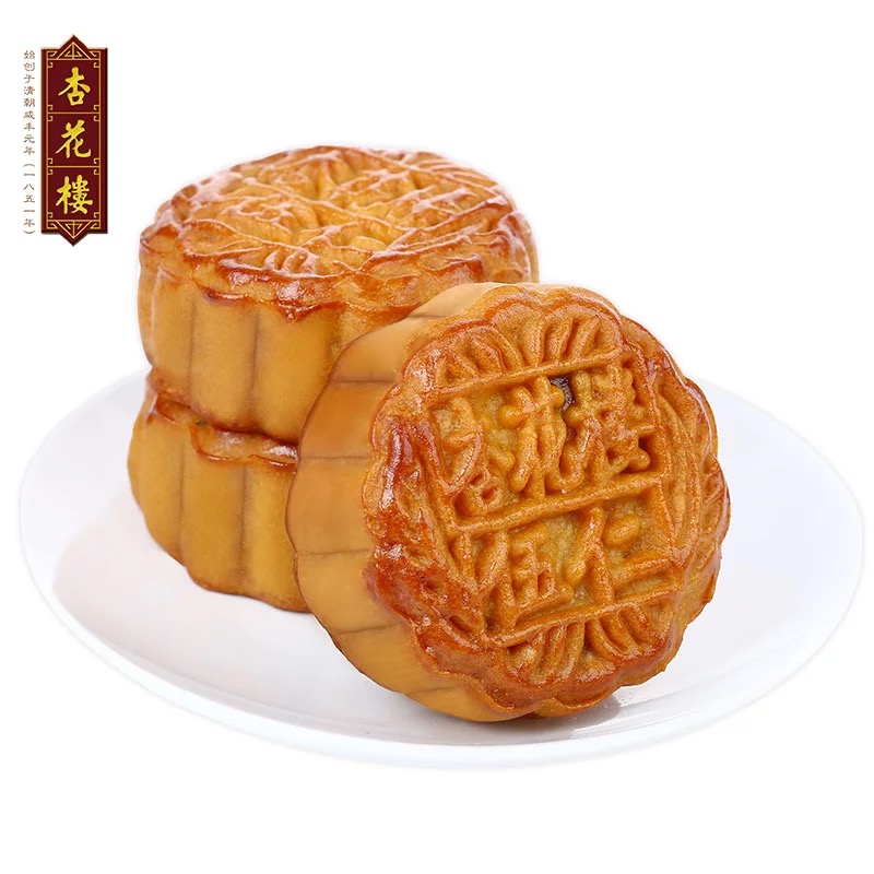 上海杏花楼伍仁月饼100g*5个中秋五仁百果散装广式月饼传统糕点心