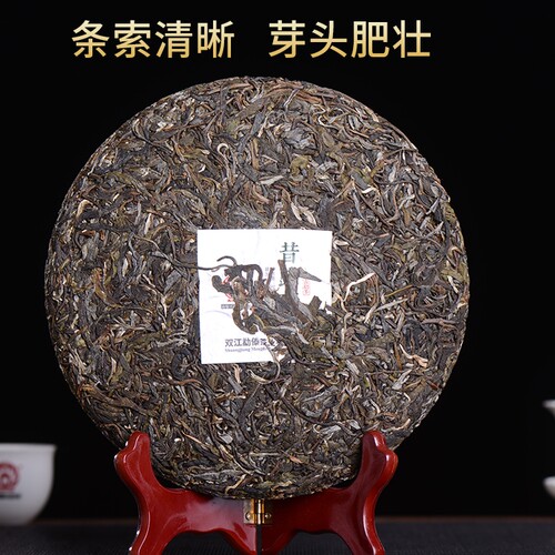 【2021春茶】昔归春露 纯料古树普洱茶生茶 云南普洱茶饼茶叶357g - 图0
